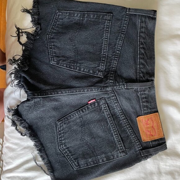 Levi's Pants - Levis 501 cutoff shorts, black - 25